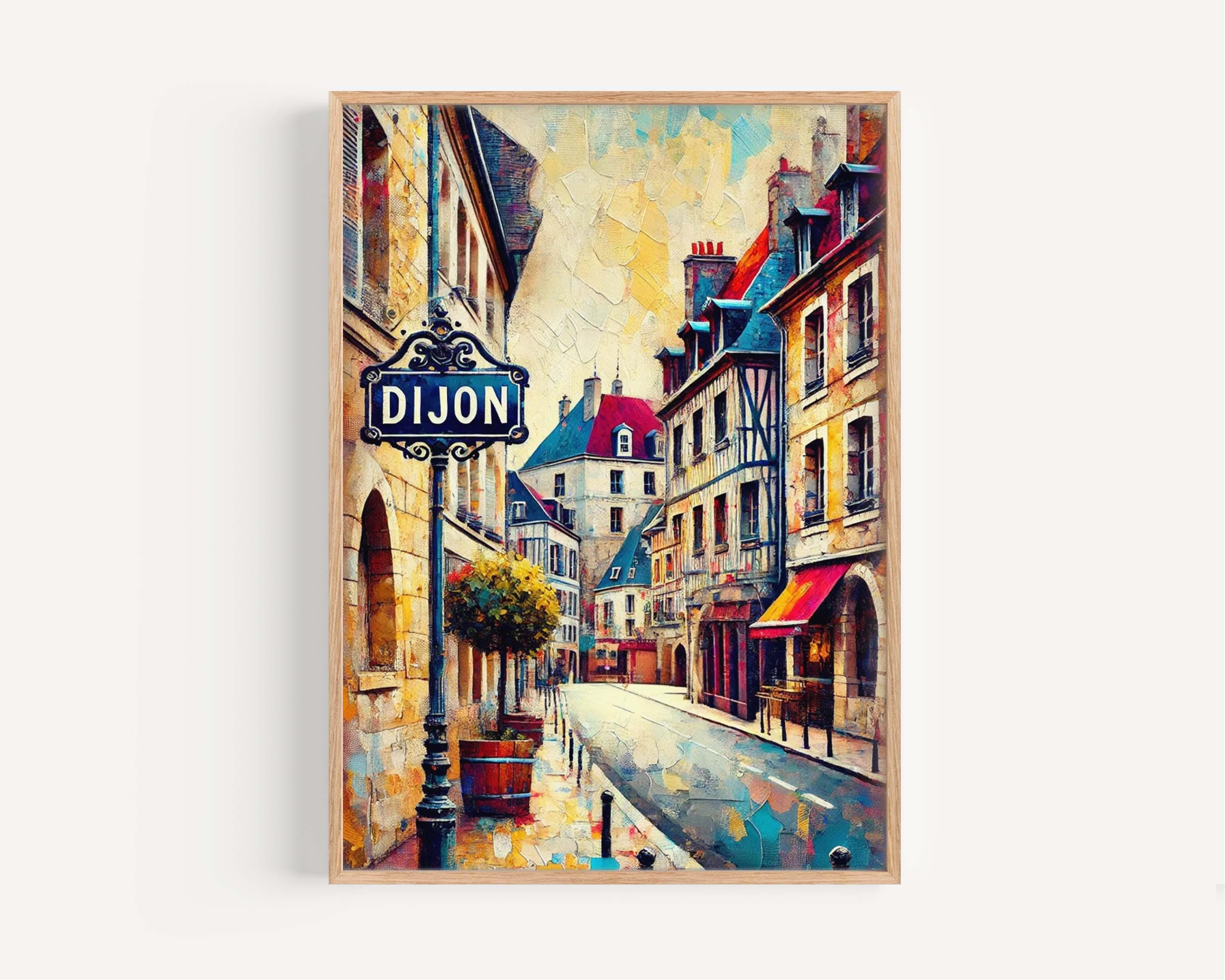 Dijon Print Vintage - Dijon, France