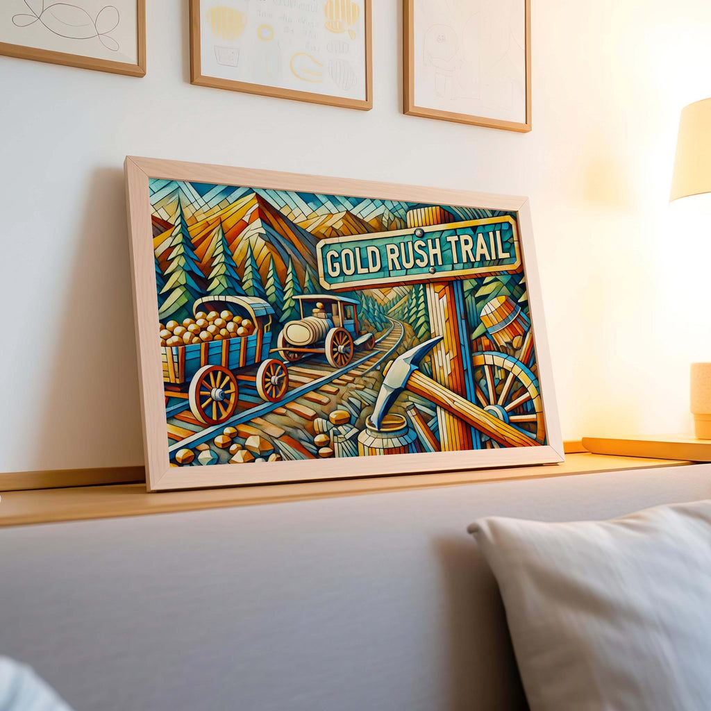 Gold Rush Trail Wall Art - California, USA