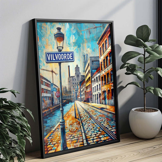 Vilvoorde Art Print - Belgium City Wall Art, Travel Poster, Europe Home Decor, Vilvoorde Gift & Housewarming Present