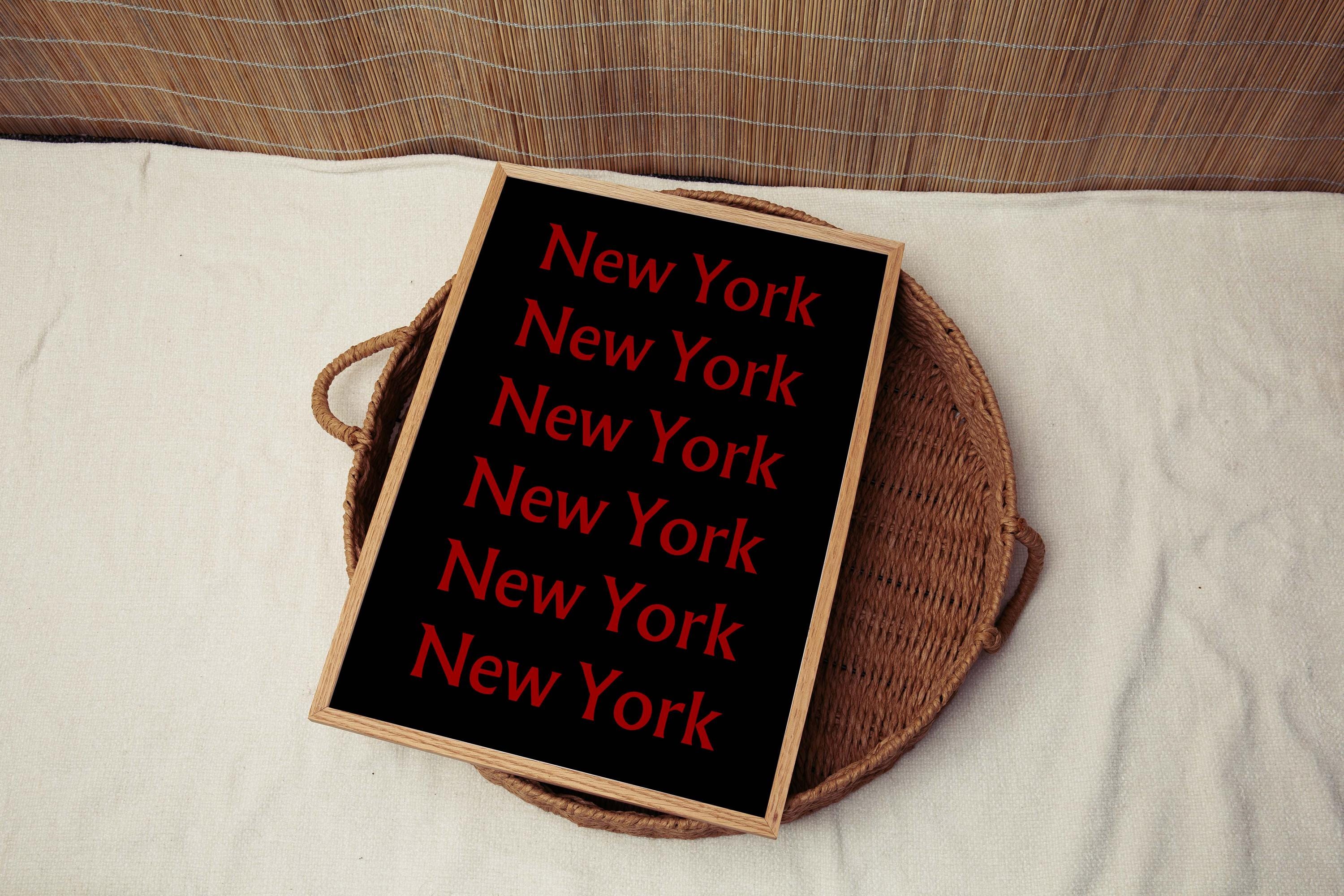 New York Wall Art | NYC Typography Poster | Dorm Room Decor | Modern Home Office Print | Gift for New Yorkers