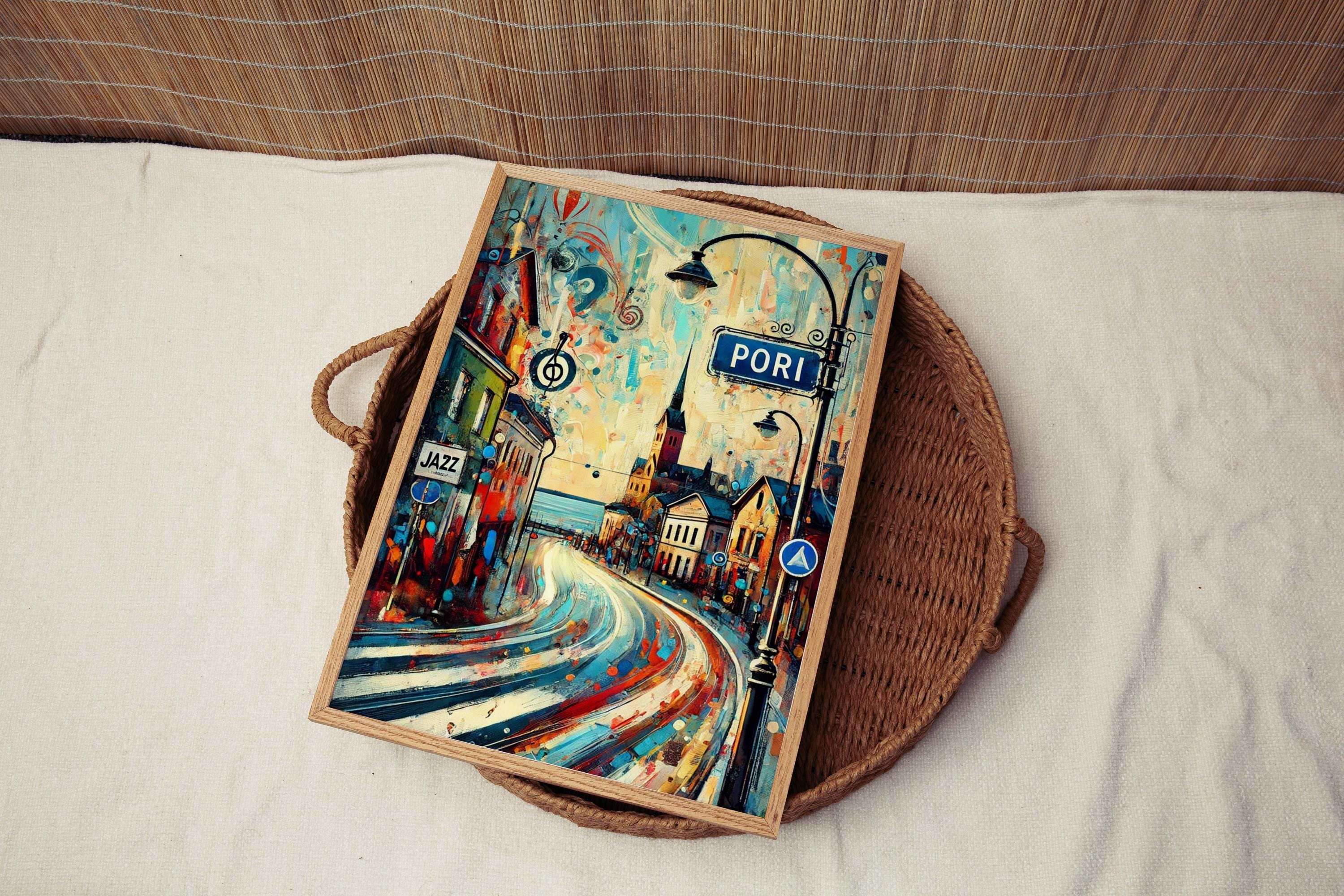 Pori Art Print Wall Decor, Finland City Travel Poster, Scandinavian Home Gift, European Artwork, Pori Wall Art Housewarming Gift