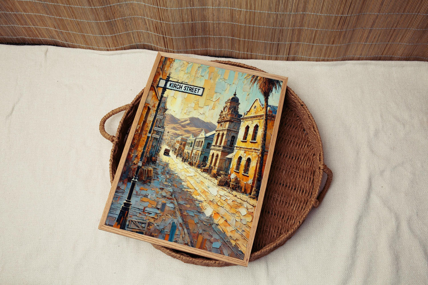 Kirch Street Wall Art, Windhoek Namibia Print, Cityscape Travel Poster, Cultural Home Decor, Namibia Souvenir, Personalized Gift