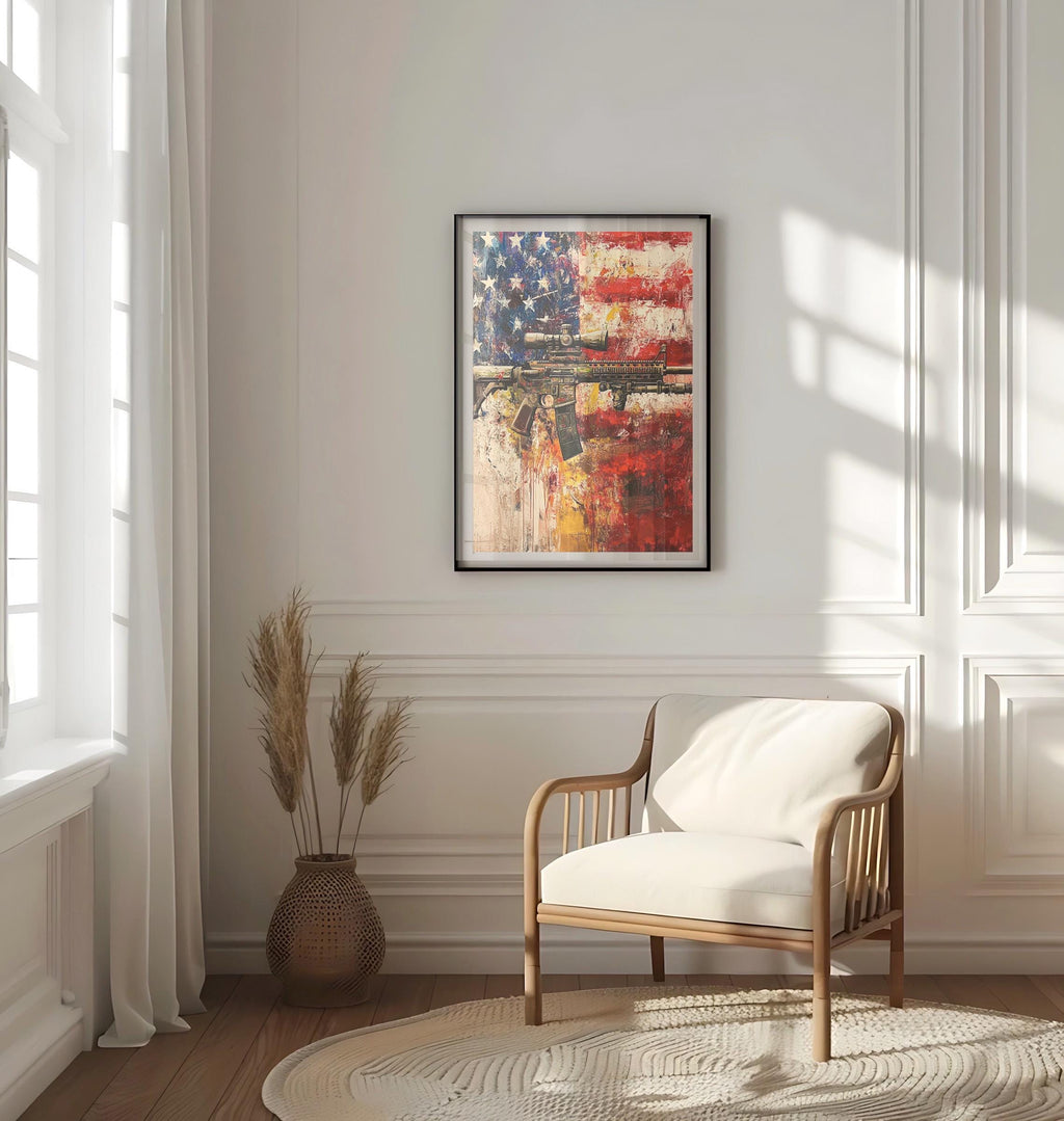 Vintage Gun Wall Art - United States