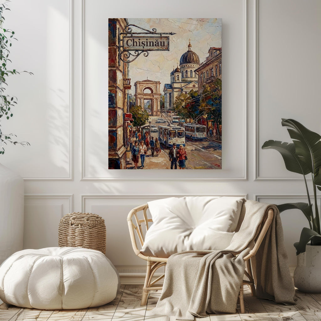 Chisinau Moldova Wall Art Print: Eastern European Capital Travel Poster
