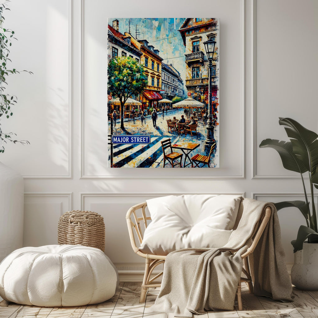 Major Street Print Decor - Tihany, Hungary