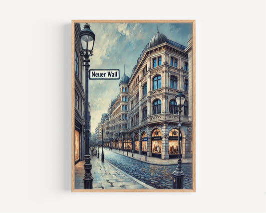 Wall Print Neuer Wall Germany Art Travel Poster European Souvenir Housewarming Gift