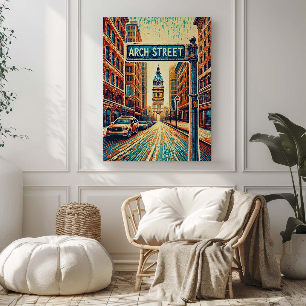 Arch Street Print - Philadelphia, Pennsylvania, USA