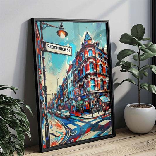 London Inspired Rampart St Print - New Orleans Wall Art, NOLA Decor, Louisiana Travel Poster, Unique Housewarming Gift, Vintage Style Print