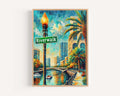 Riverwalk Print - Fort Lauderdale, Florida, USA