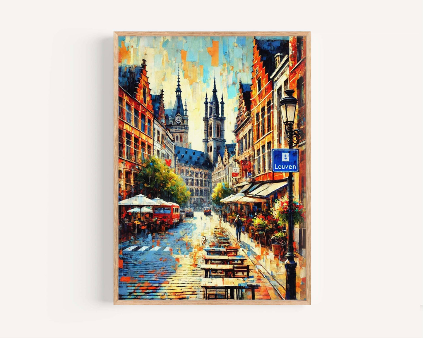 Leuven Art Print - Belgium City Wall Art, Travel Poster, European Decor, Housewarming Gift, Leuven Travel Print, Belgium Artwork