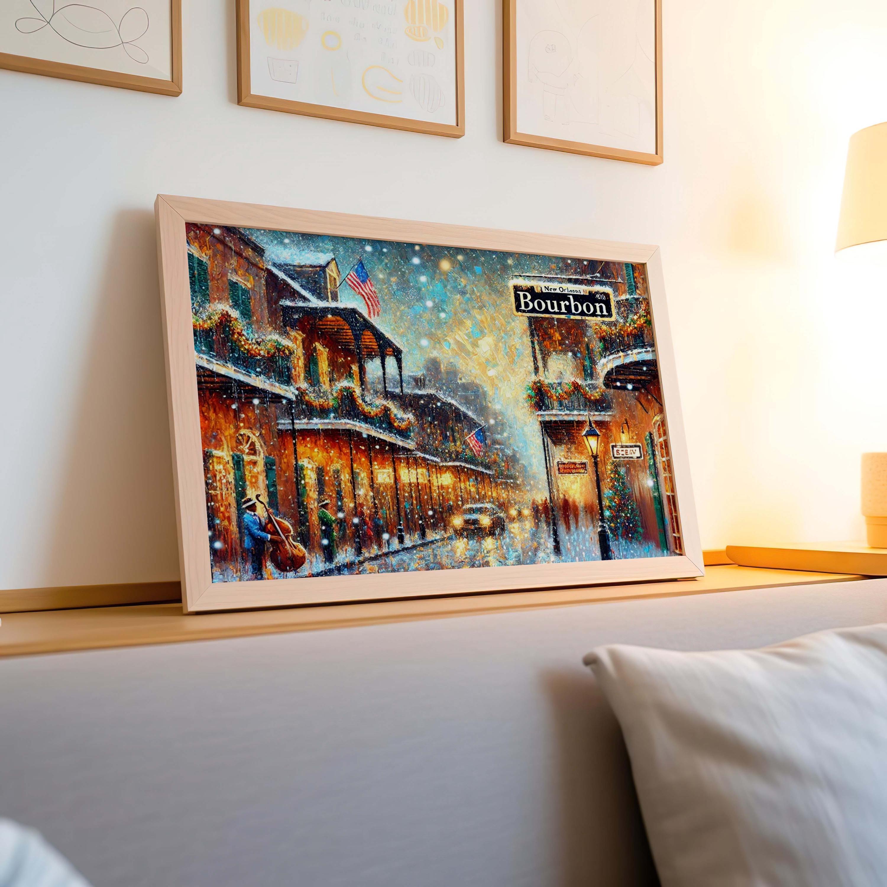 Bourbon Street Holiday Print - New Orleans, Louisiana, USA