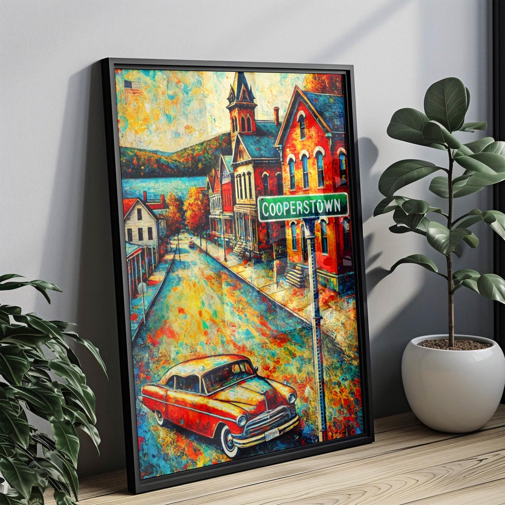 Cooperstown Vintage Print - Cooperstown, New York, USA