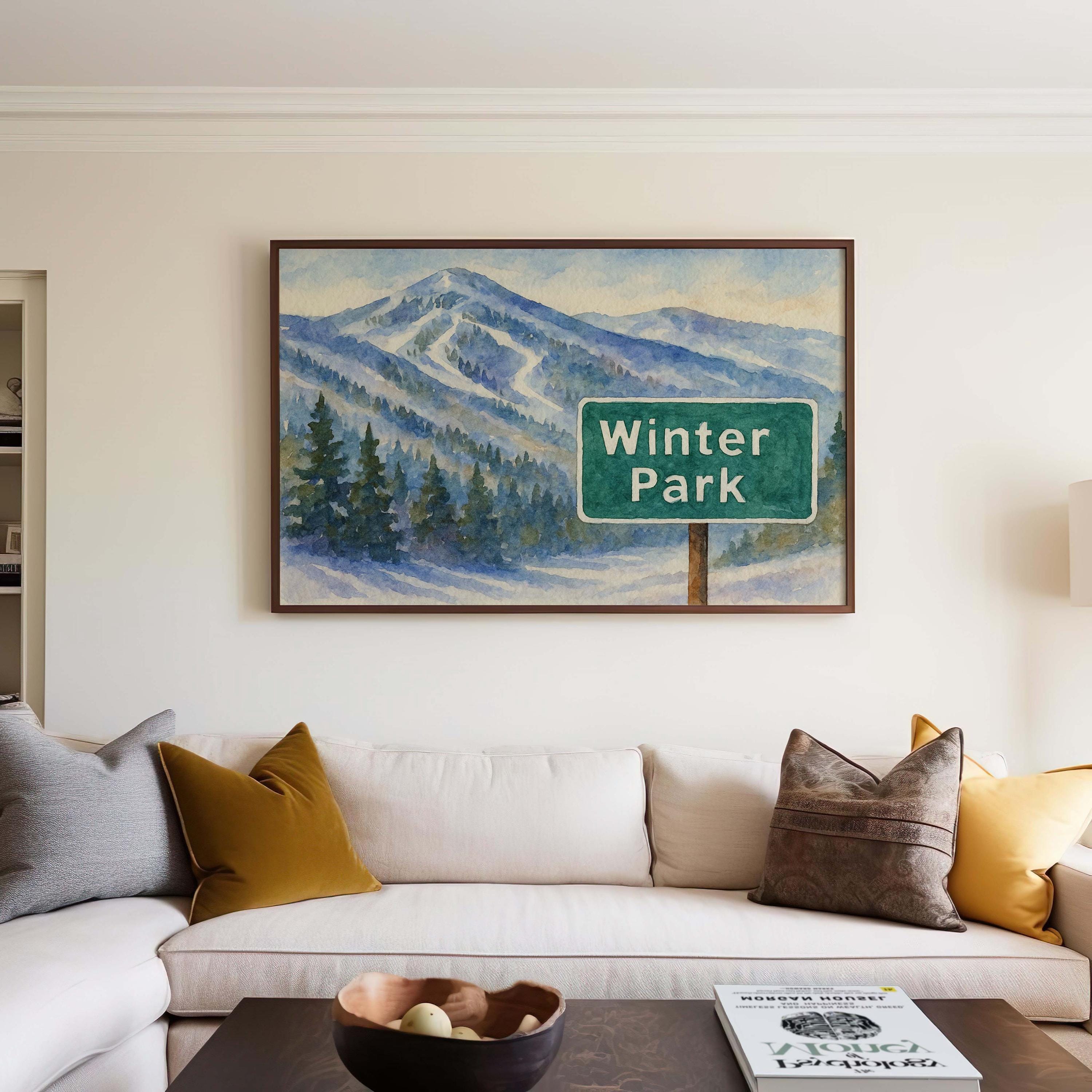 Winter Park Colorado Ski Resort Print | Rockies Mountain Art