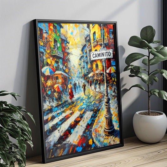 Caminito Street Wall Art Print, Buenos Aires Travel Poster, Argentina Gift & Home Decor, Vibrant Colorful Latin America Housewarming Gift