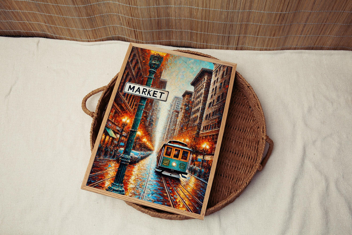 San Francisco Market Street Print: Urban Travel Poster