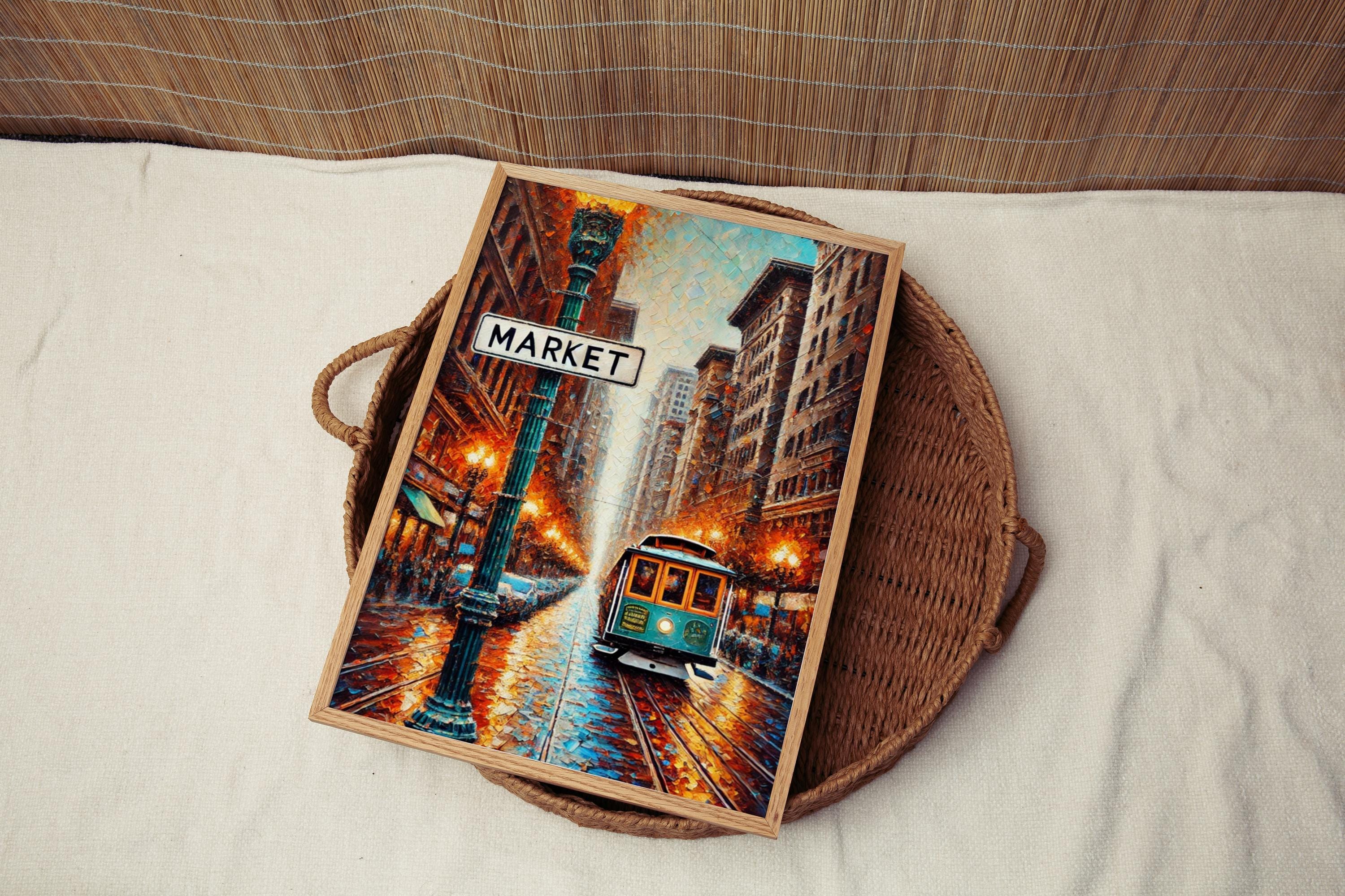 San Francisco Market Street Print: Urban Travel Poster