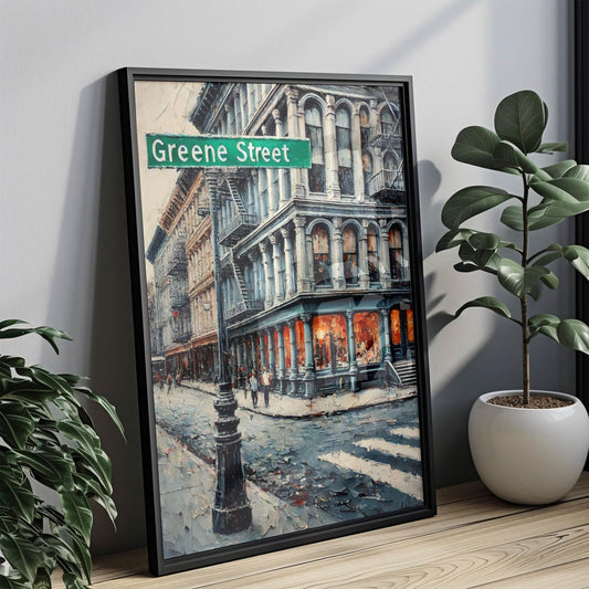 Greene Street Wall Art SoHo Print New York City Art Travel Poster Personalized Gift City Souvenir