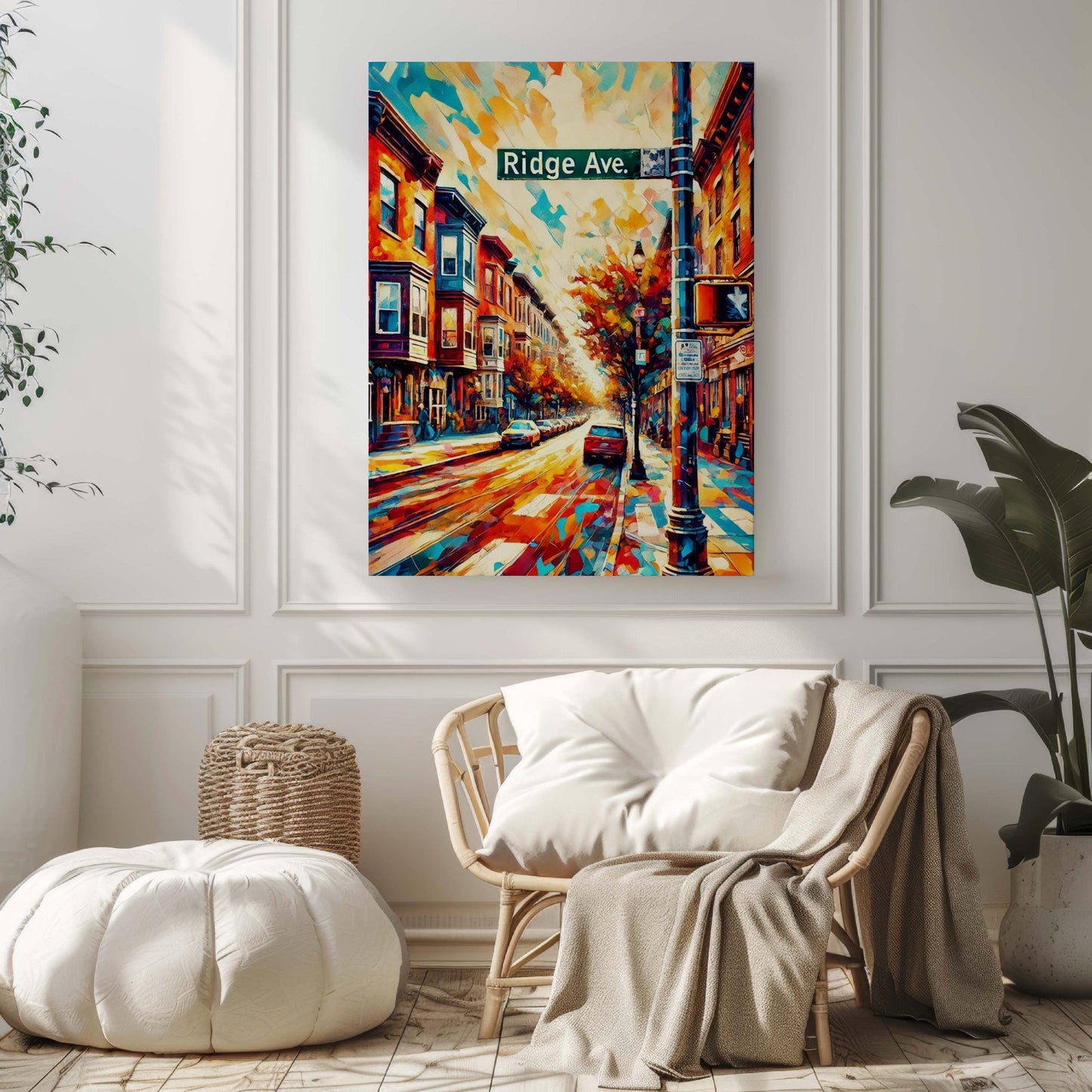 Ridge Ave Print - Philadelphia Wall Art, Philly Gift, Travel Poster & Pennsylvania Housewarming Artwork