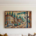 Fir Street Print - Portland, Oregon, USA