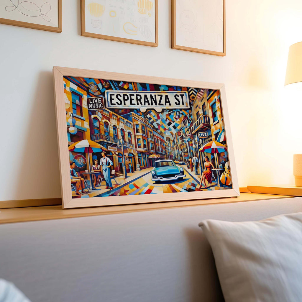 Esperanza Street Wall Art - Austin, Texas, USA
