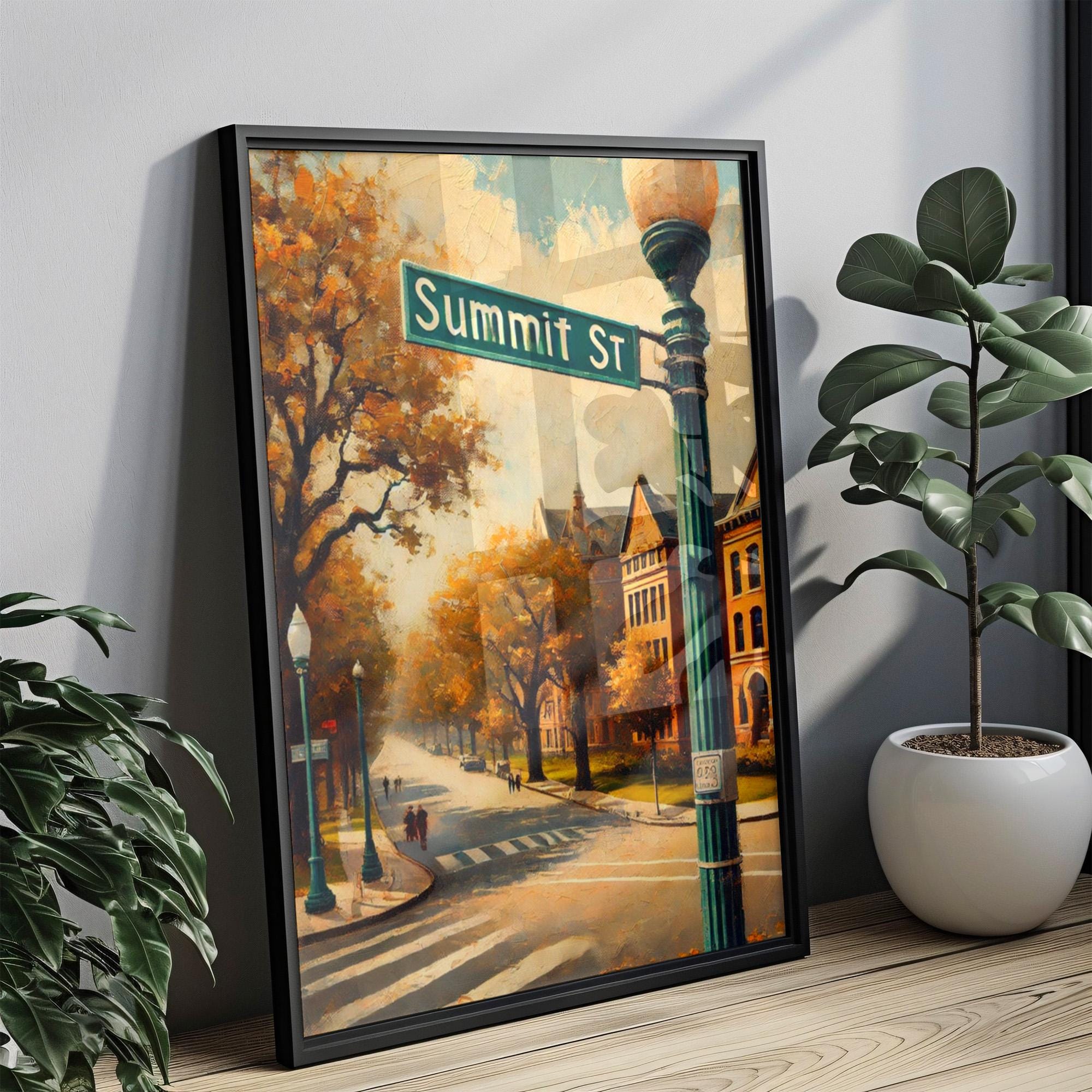 Summit Street Print - Columbus, Ohio, USA