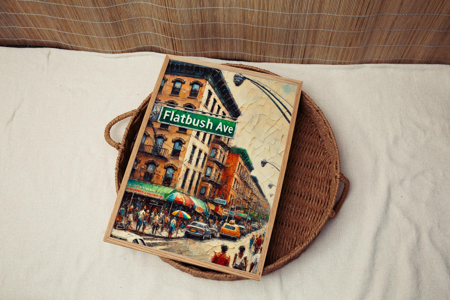 Flatbush Avenue Art Print: Brooklyn Street Sign, NYC Travel Souvenir