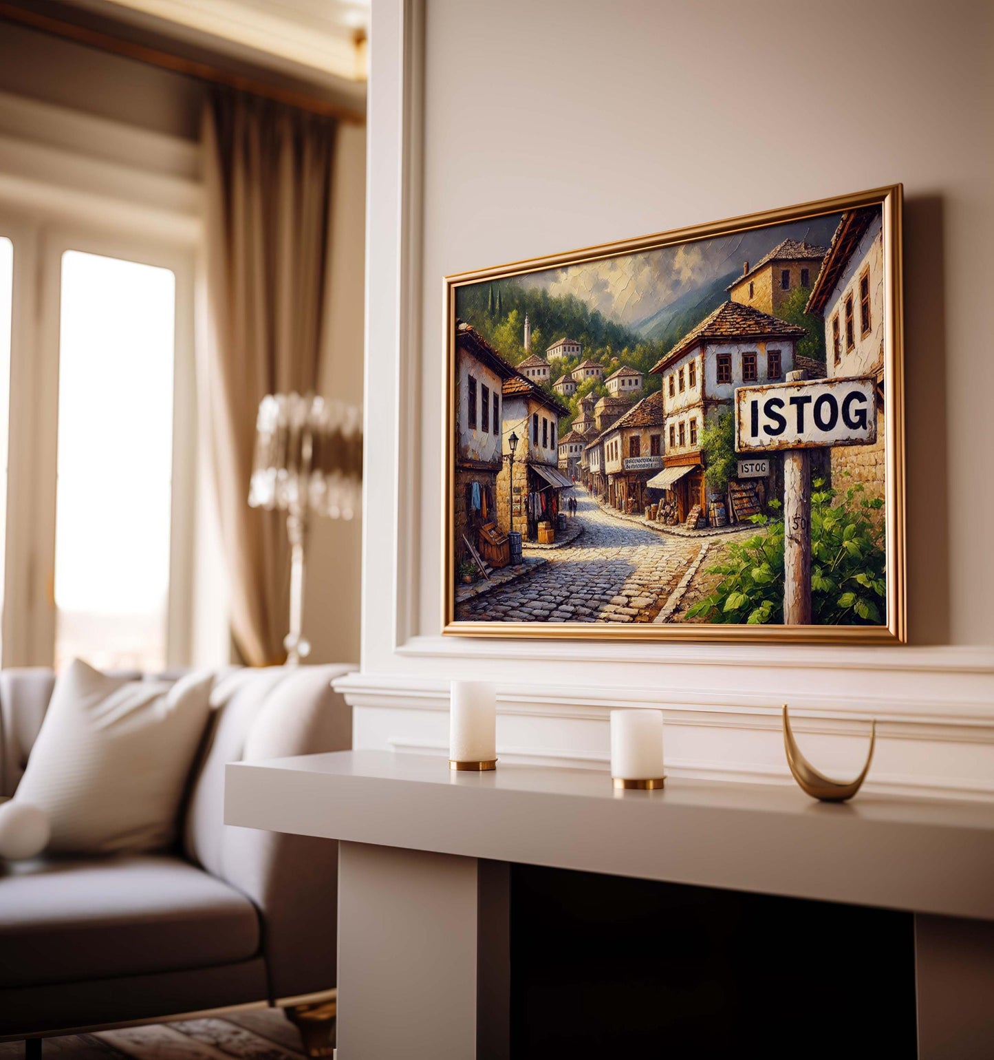 Istog Art Print - Kosovo City Travel Poster, European Wall Art, Istog Gift, Housewarming Decor, Unique Kosovo Artwork & Travel Memorabilia