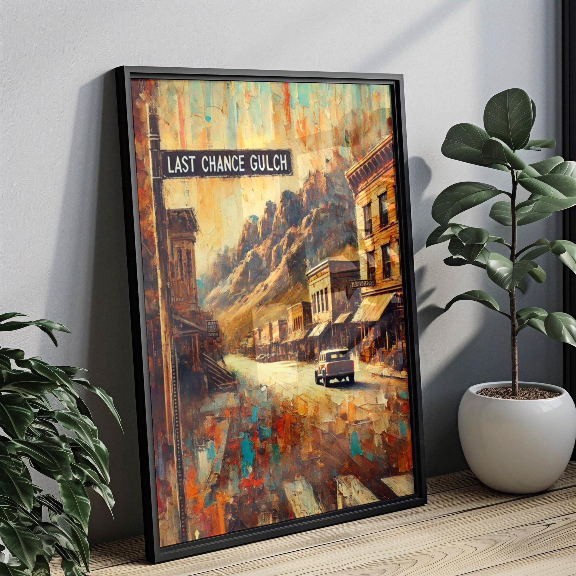 Last Chance Gulch Wall Art - Helena, Montana, USA