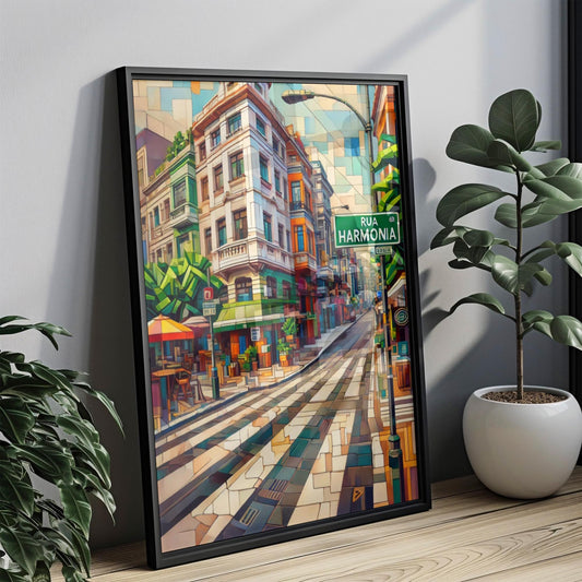 Rua Harmonia, São Paulo Print: Brazil Travel Art Souvenir