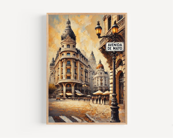 Avenida De Mayo Wall Art Decor - Buenos Aires, Argentina