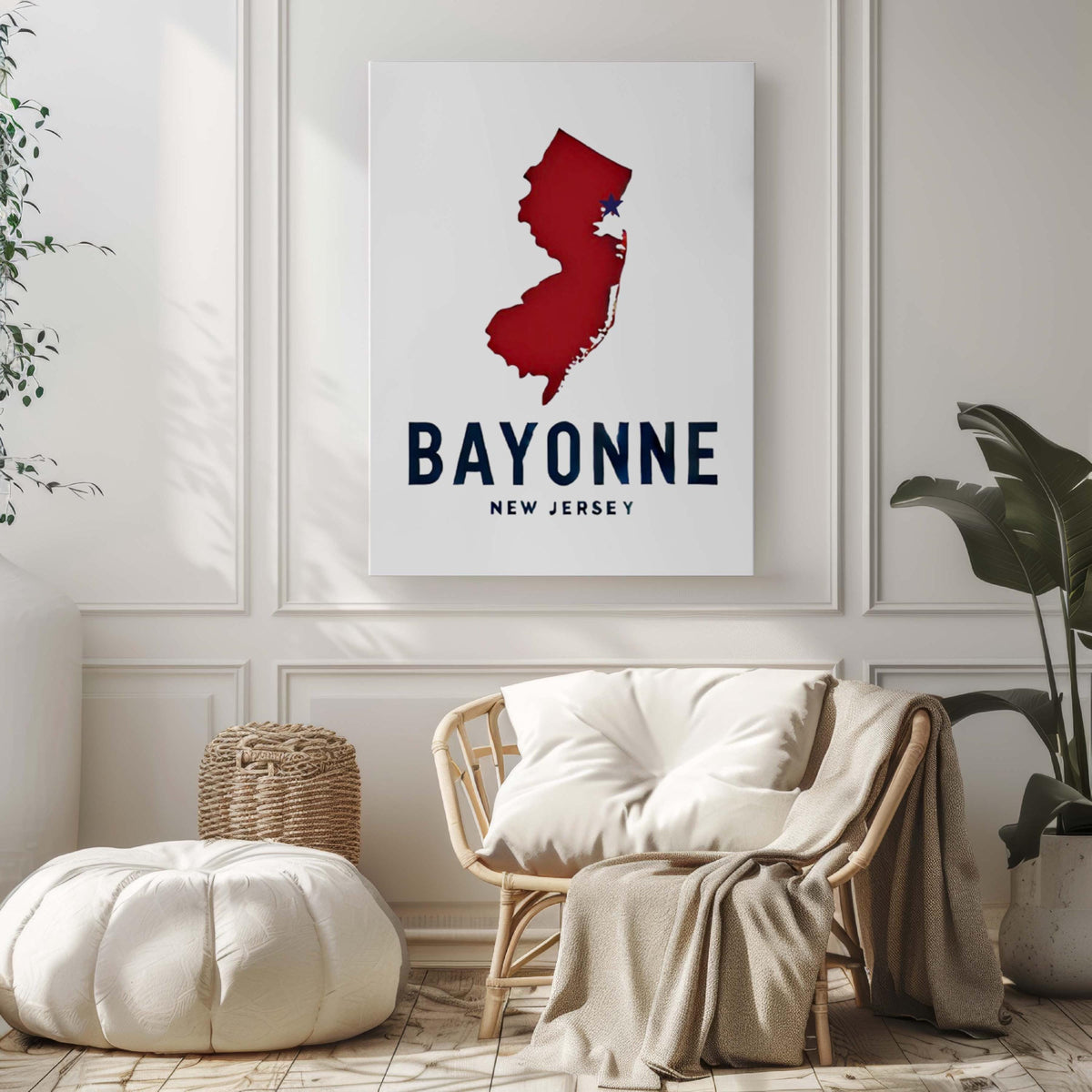 Bayonne Map Print - Bayonne, New Jersey, USA