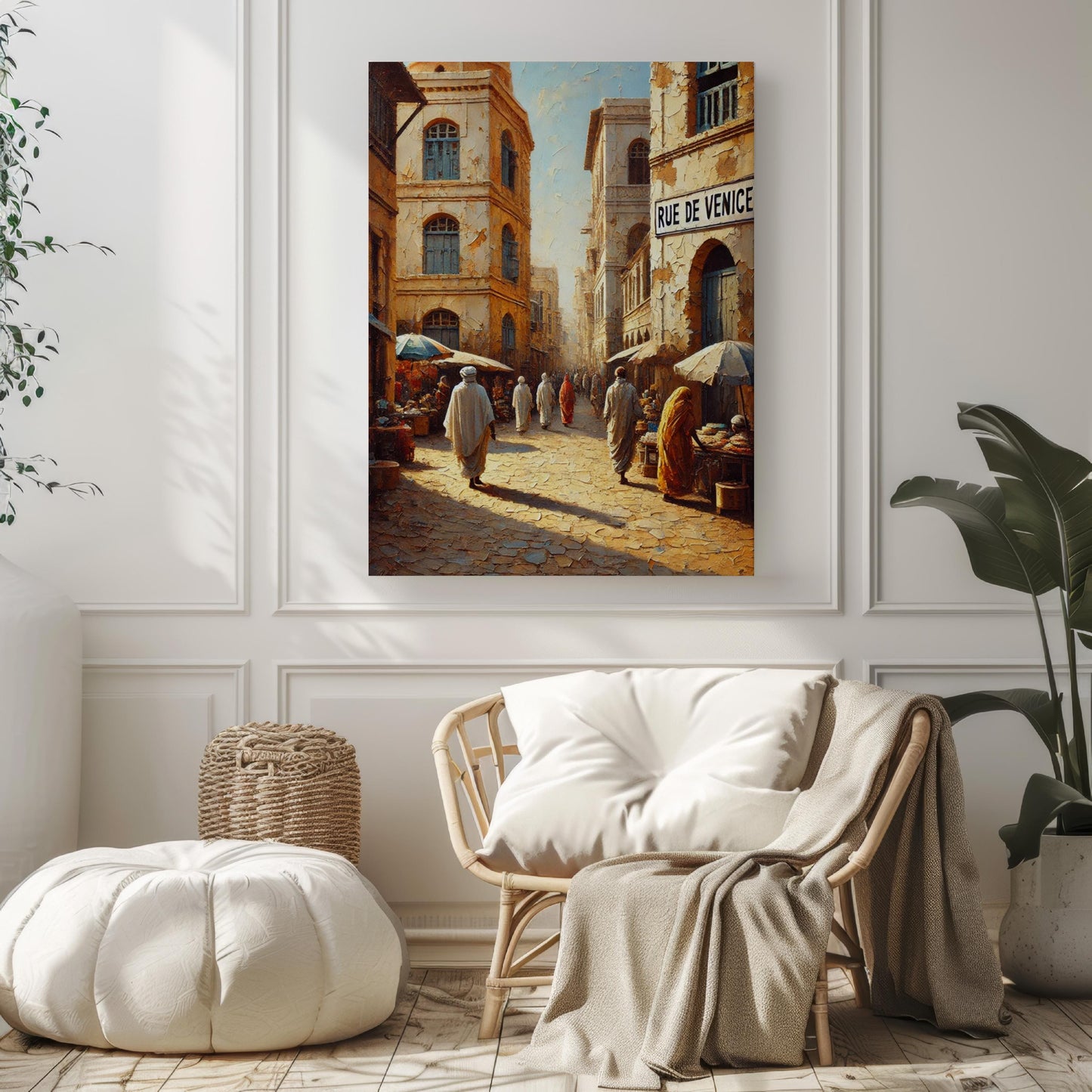 Djibouti Art, Rue de Venice Wall Decor, Djibouti City Print, Travel Souvenir, African Street Sign Art, Home Decor, Gift for Travelers