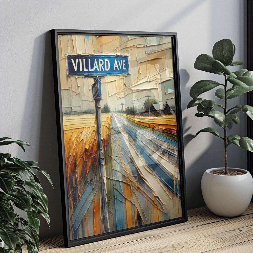 Villard Avenue Wall Art, Dickinson Print, North Dakota Art, “City” Gift, Travel Souvenir, Travel Poster,  “State” Art, PERSONALIZED GIFT
