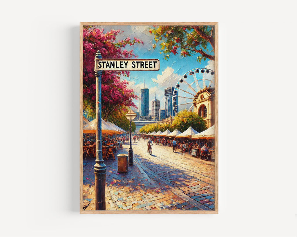 Stanley Street Modern Print - Brisbane, Australia