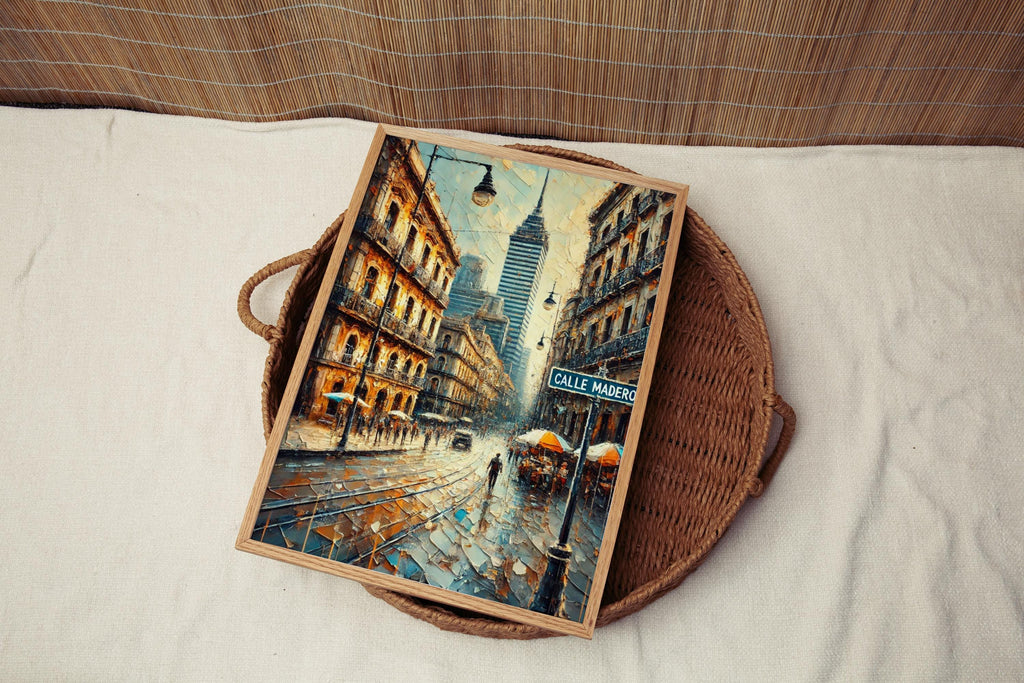 Calle Madero Vintage Print - Mexico City, Mexico