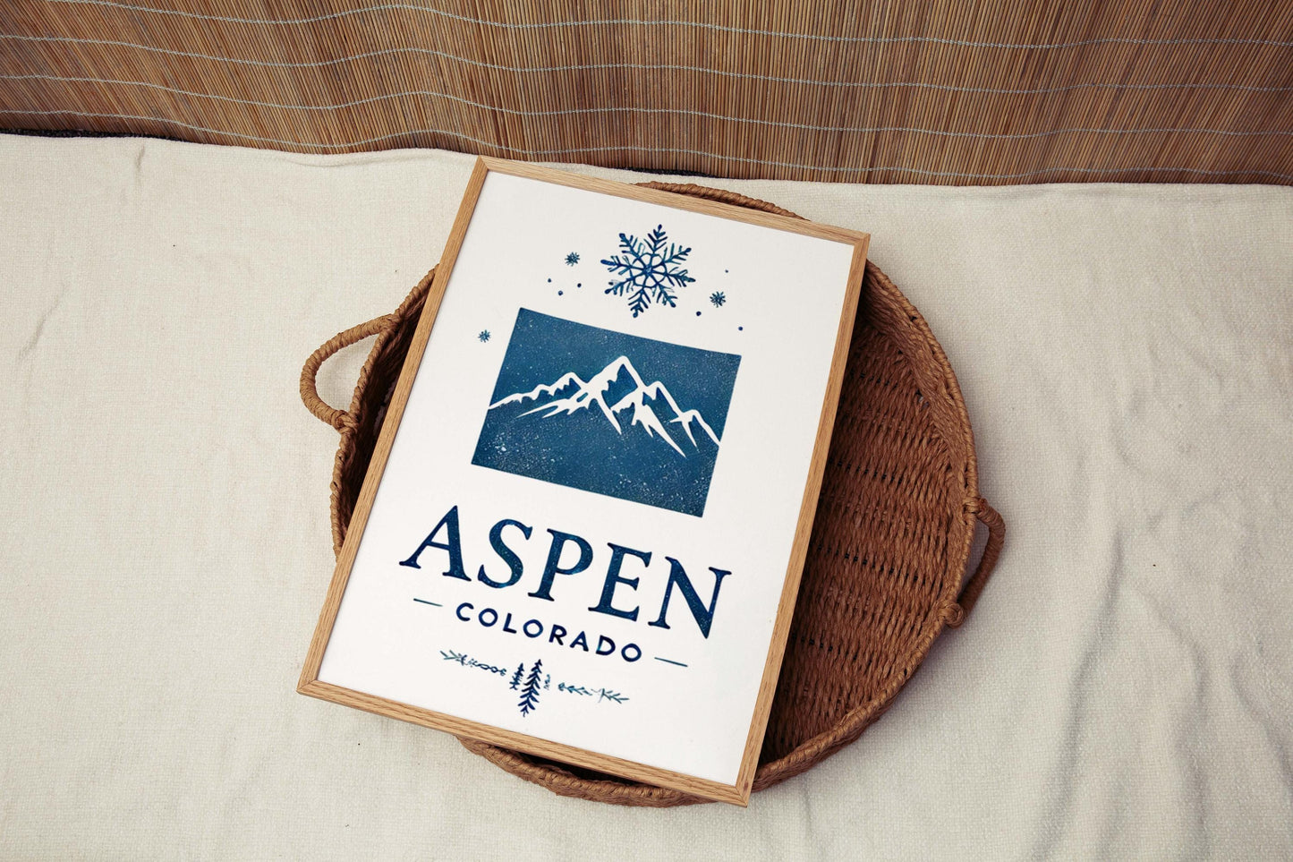 Aspen Print Colorado Wall Art - Skiing Home Decor, Travel Art, Aspen Tree Poster, Housewarming & College Gift, CO Nature Print