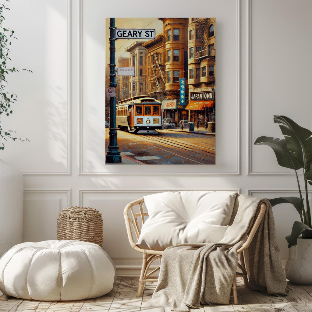 Geary Street Print - San Francisco, California, USA