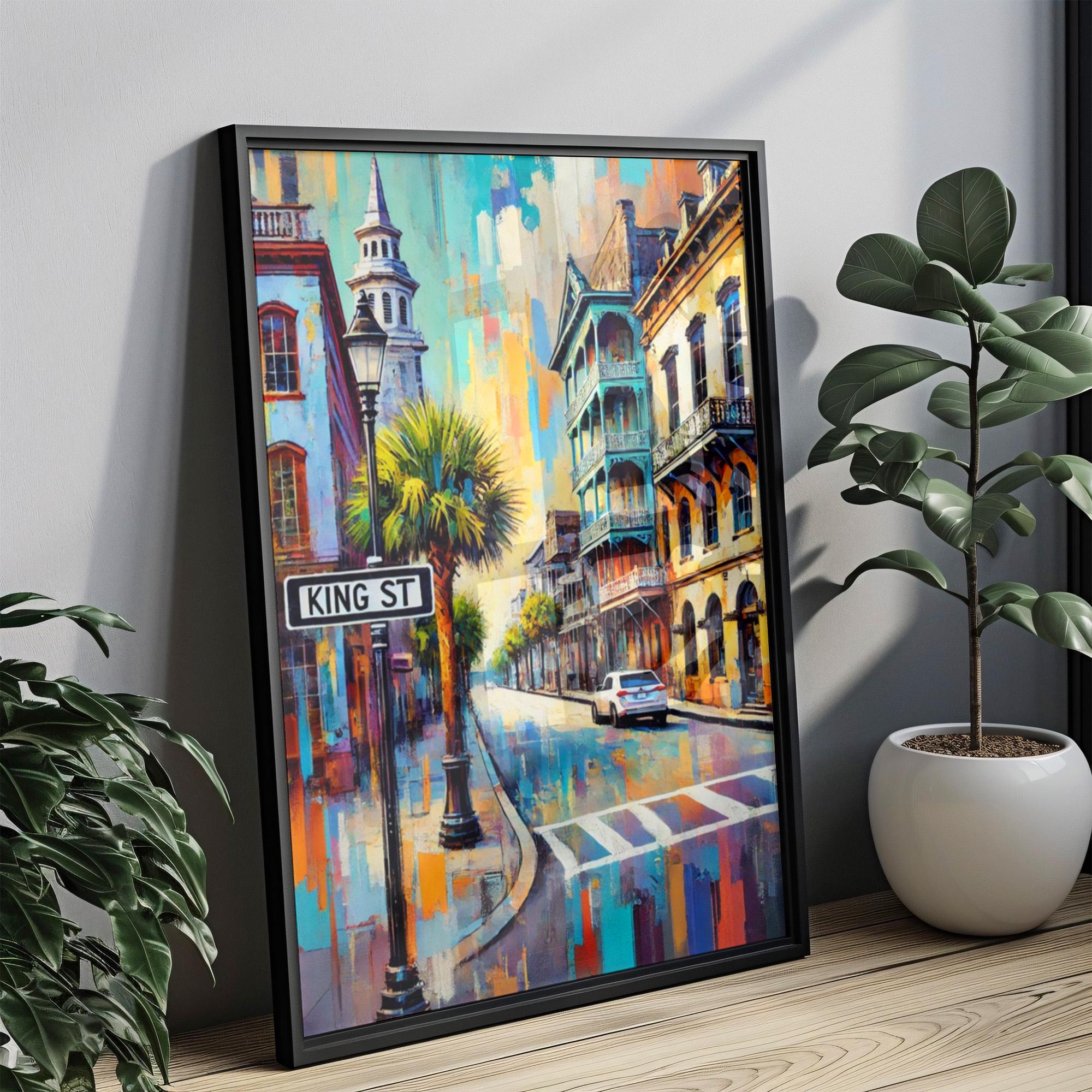 King St Wall Art - Charleston, South Carolina, USA