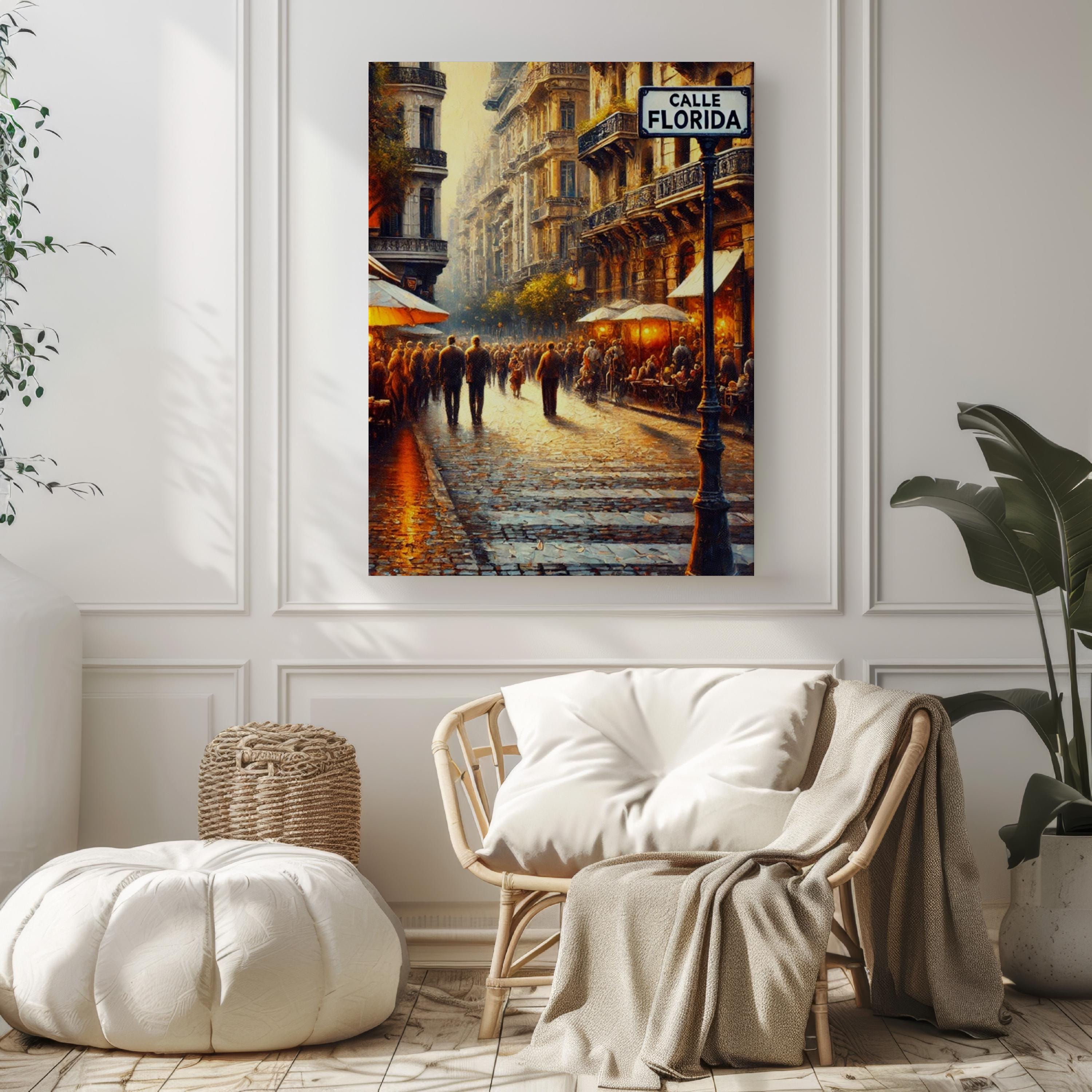 Buenos Aires Calle Florida Wall Art Print, Travel Poster, Argentina Gift, Buenos Aires Decor, Housewarming, South America Travel Art