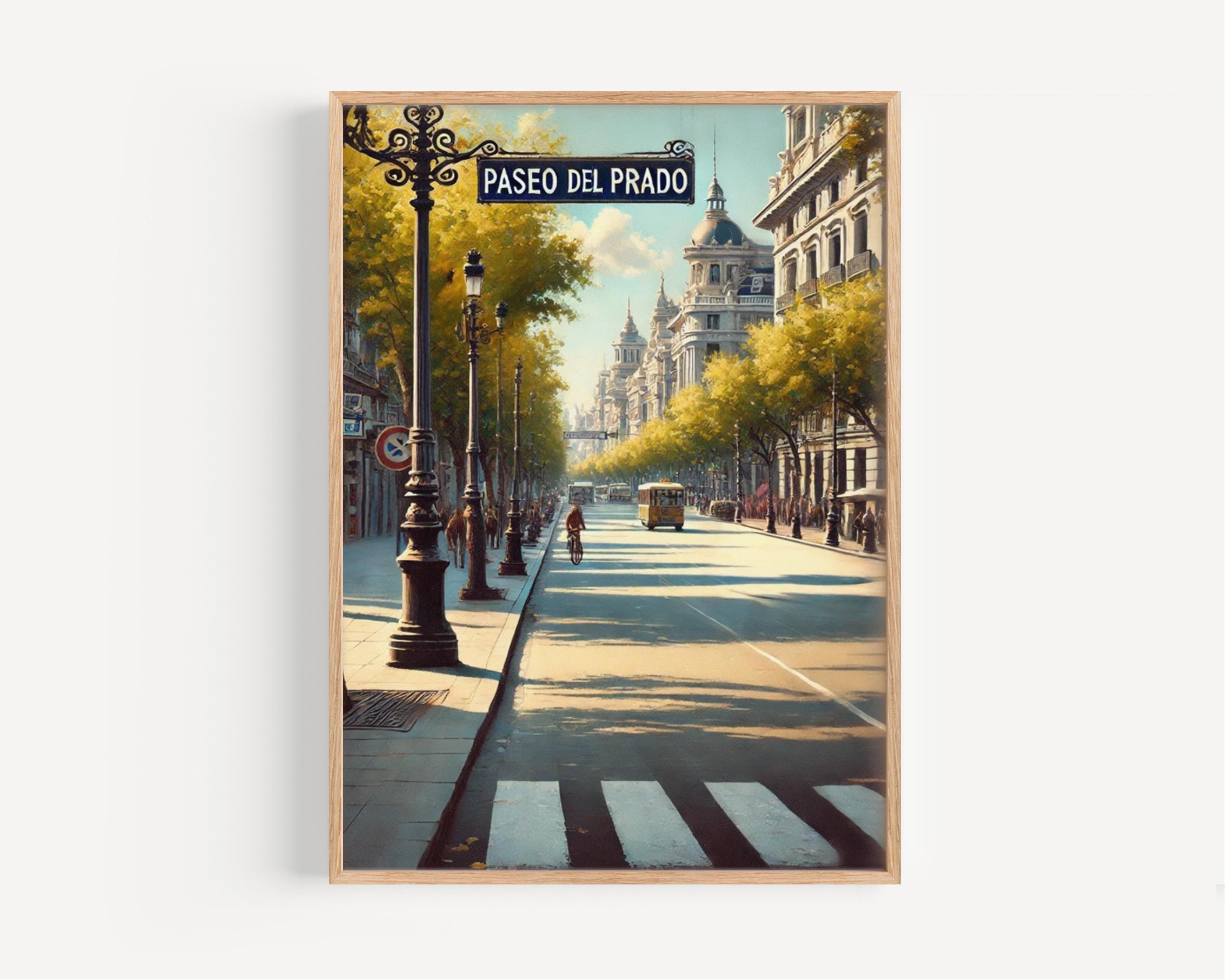 Paseo Del Prado Poster - Madrid, Spain