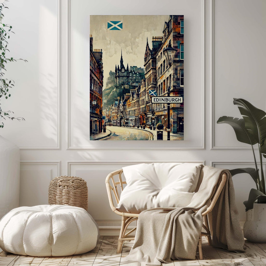Edinburgh Vintage Print - Edinburgh, Scotland