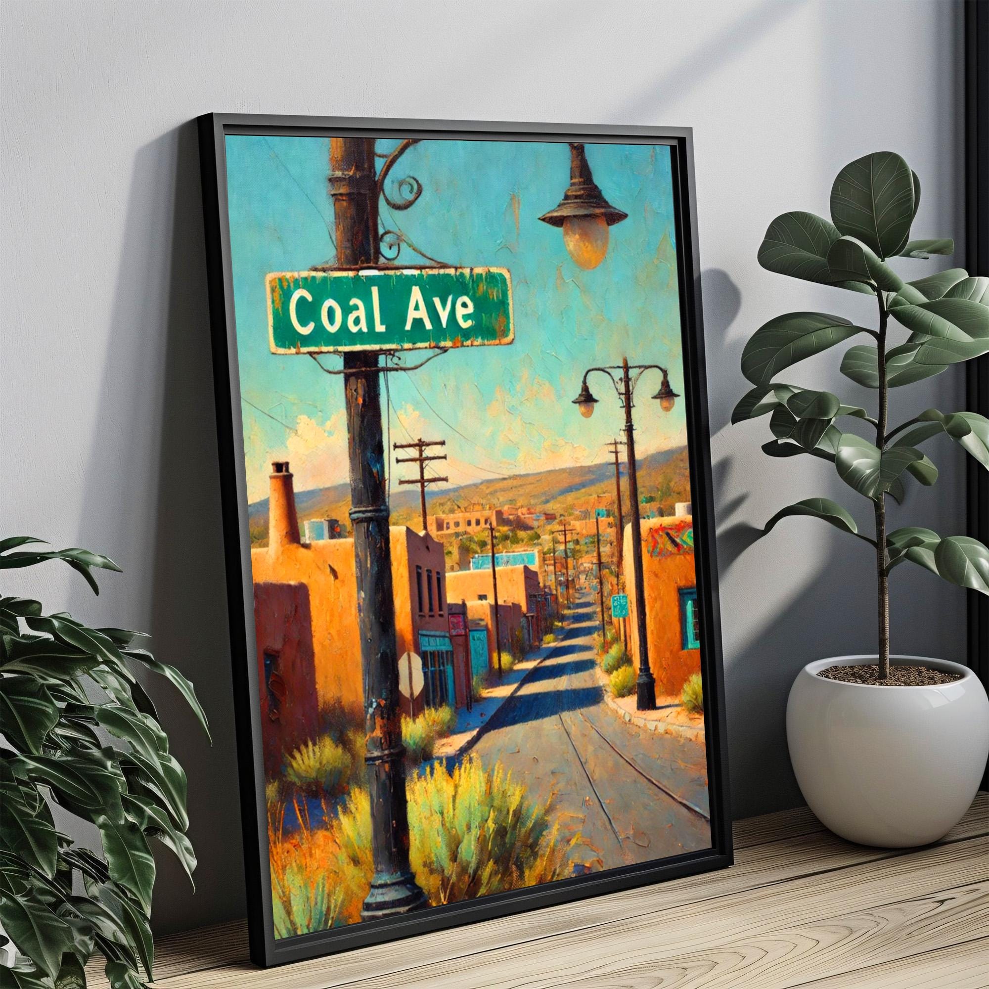 Coal Street Sign Print: Wilkes-Barre Pennsylvania Travel Poster