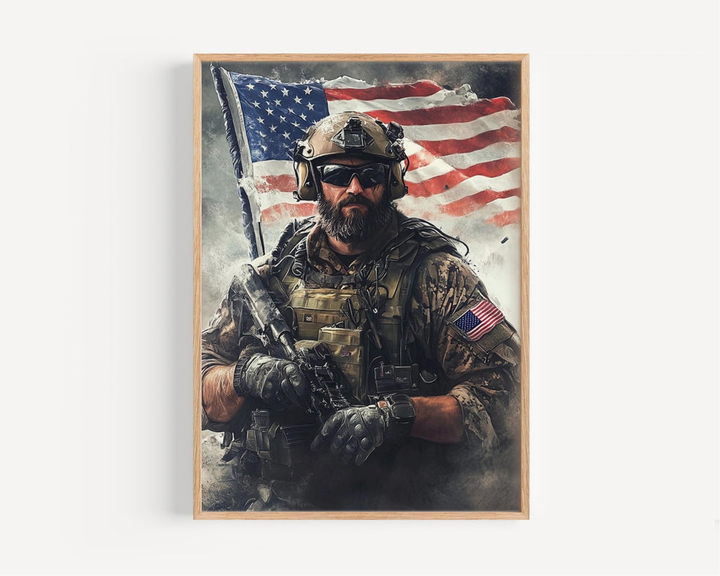 American Troop Wall Art - United States