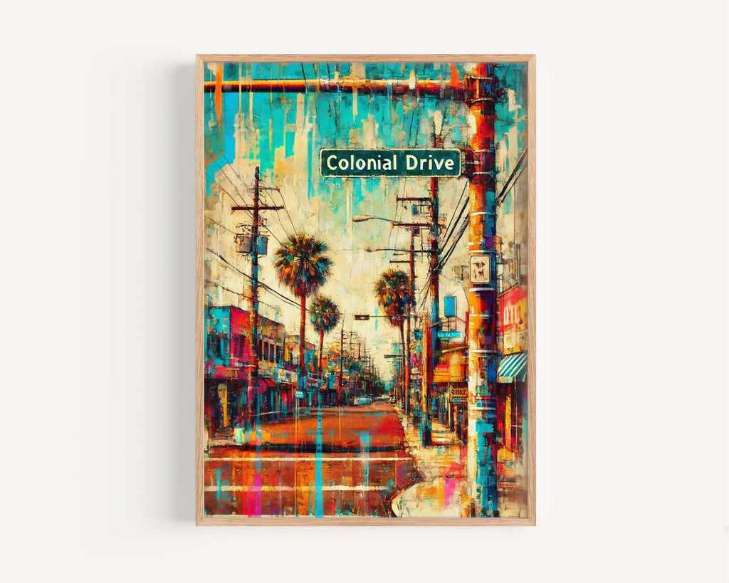 Colonial Drive Print - Orlando, Florida, USA