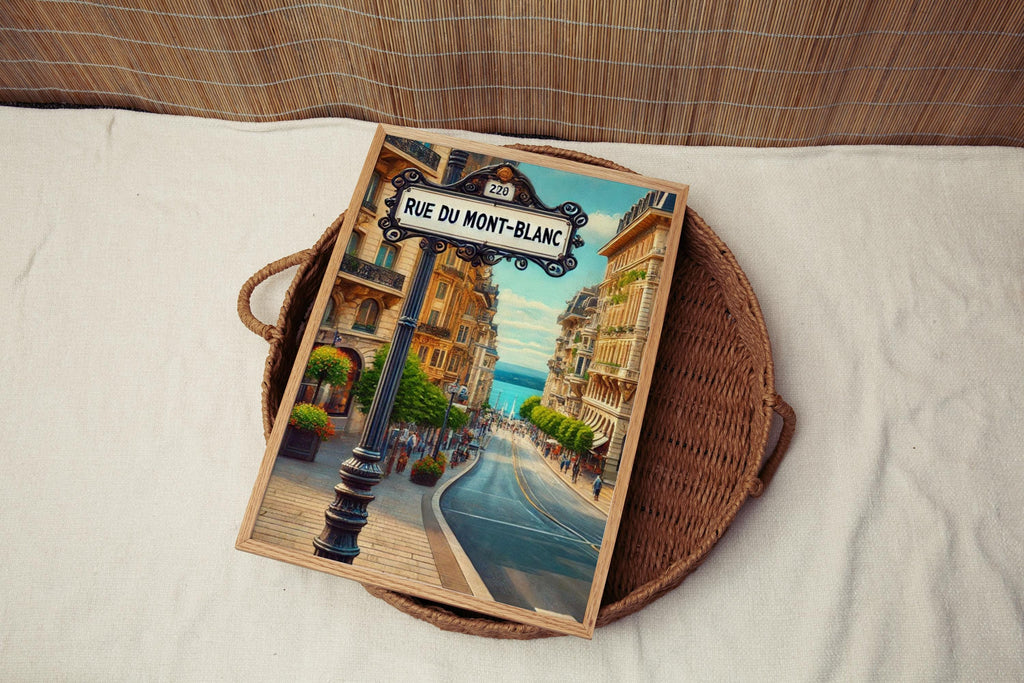 Rue Du Mont-Blanc Wall Art - Geneva, Switzerland