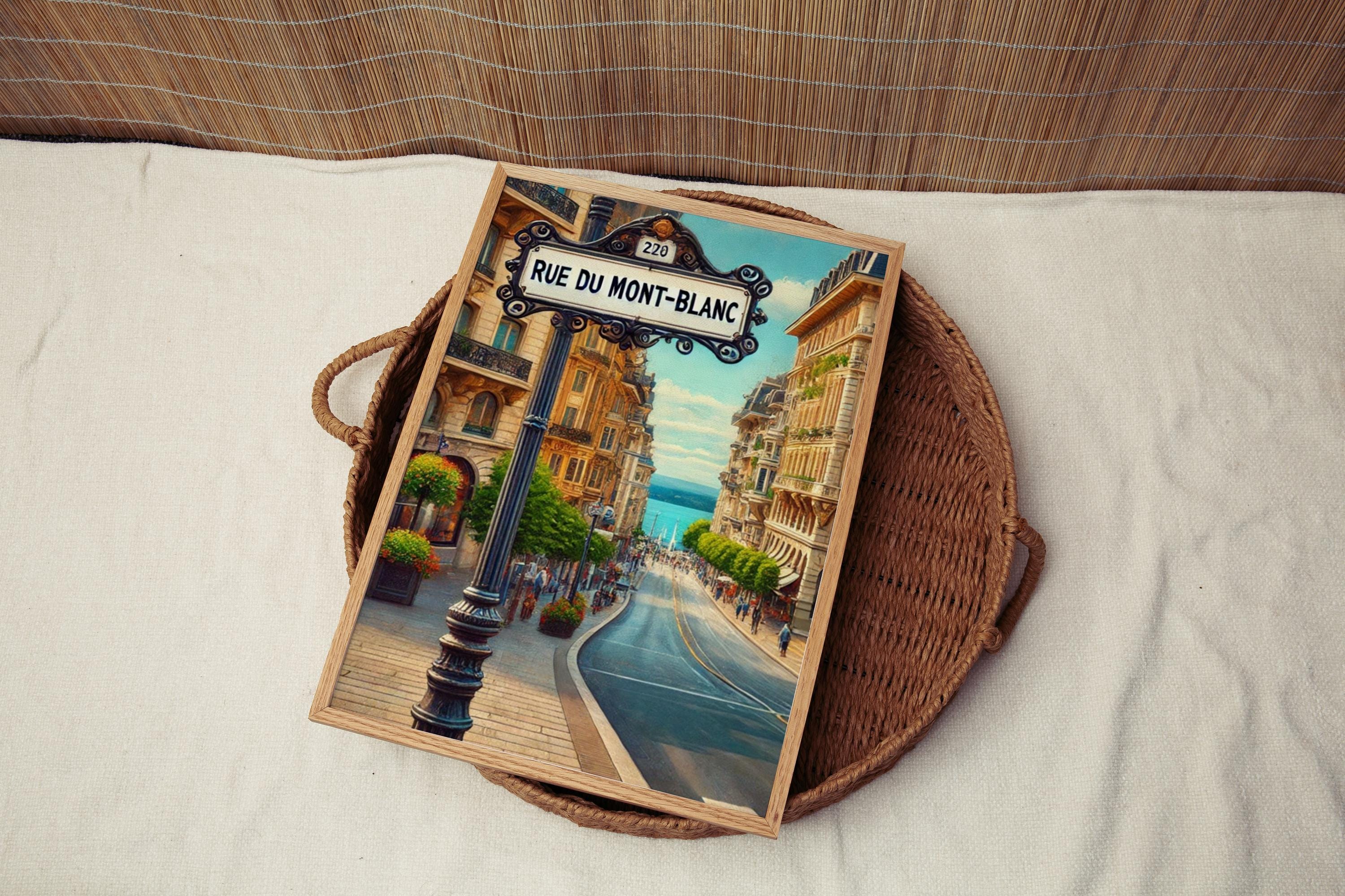 Rue Du Mont-Blanc Wall Art - Geneva, Switzerland