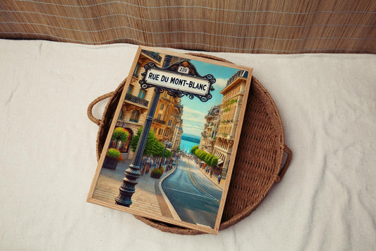 Rue du Mont-Blanc Wall Art, Geneva Travel Print, Switzerland Poster, Housewarming Gift, Scenic Cityscape Home Decor, Travel Photography Art