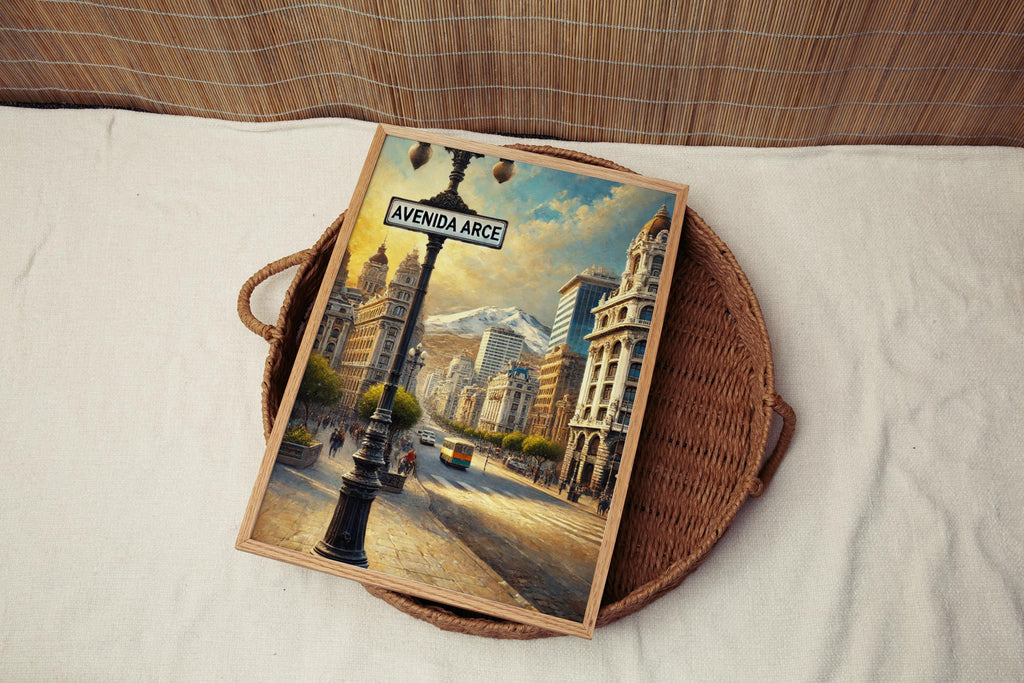 Avenida Arce Cityscape Print - La Paz, Bolivia