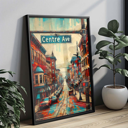 Pittsburgh Art Centre Avenue Wall Art Print, Pennsylvania Travel Poster, Housewarming Gift, Unique Pittsburgh City Decor
