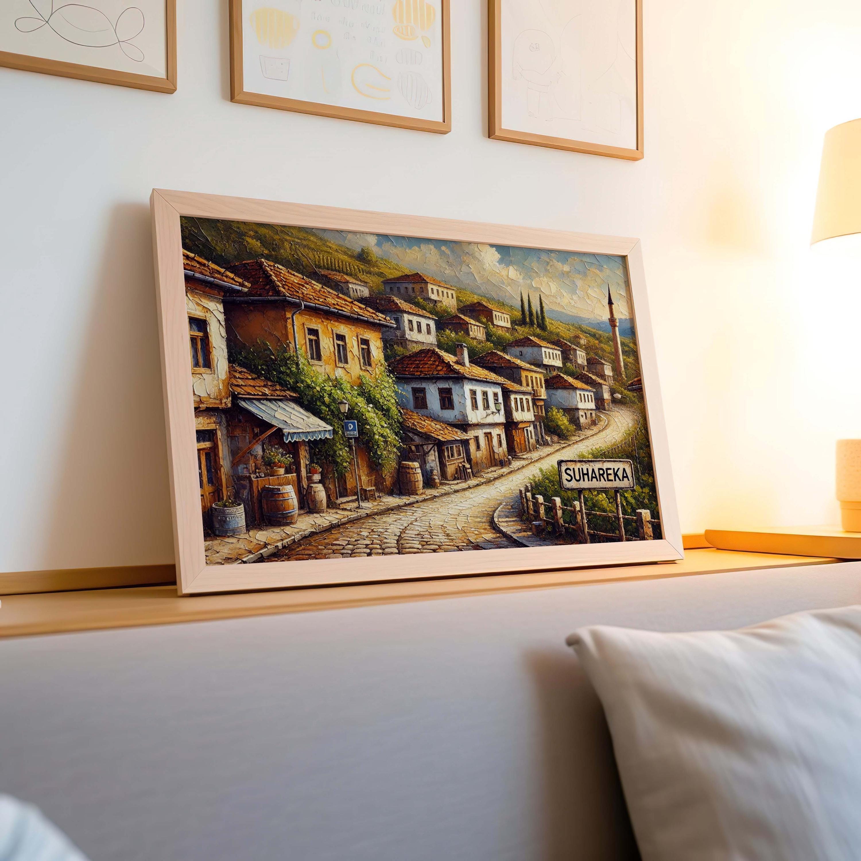 Suhareka Map Print - Suhareka, Kosovo